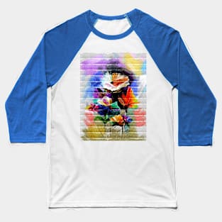 Colorful Flowers Baseball T-Shirt